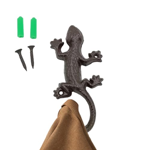 Nudorpn Gusseisenhaken, Wandhaken aus Tierguss – Haken in Tierform, schwere Eisen-Kunst | rustikale Hängevorrichtung für den Innen- und Außenbereich, Haus, Garten, Landhaus, Garage von Nudorpn