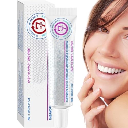 Nudorpn Haftcreme für Zahnprothesen, Kleber für Zahnprothesen, Max Hold, Reliner für, Klebstoff ohne Klebstoff, bequem, langer Halt | sicherer Halt der Nudorpn Haftcreme für Zahnprothesen, Kleber für Zahnprothesen, Max Hold, Reliner für, Klebstoff ohne Klebstoff, bequem, langer Halt | sicherer Halt der von Nudorpn