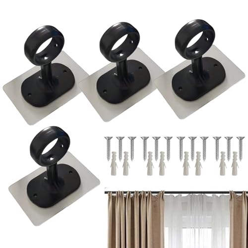 Nudorpn Halterung für Gardinenstange an der Decke, Deckenhalterung für Duschvorhangstange | robustes Teleskop-Zubehör für Schrank, Schlafzimmer, Badezimmer, Haus Nudorpn Halterung für Gardinenstange an der Decke, Deckenhalterung für Duschvorhangstange | robustes Teleskop-Zubehör für Schrank, Schlafzimmer, Badezimmer, Haus von Nudorpn