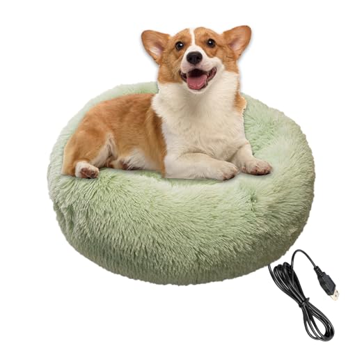 Nudorpn Heizmatte für Tiere | Donut rund beruhigend für Hunde | Weiches Kissen waschbar für kleine Hunde Katzen Welpen Nacht | Winter Party Indoor Beruhigend Nudorpn Heizmatte für Tiere | Donut rund beruhigend für Hunde | Weiches Kissen waschbar für kleine Hunde Katzen Welpen Nacht | Winter Party Indoor Beruhigend von Nudorpn
