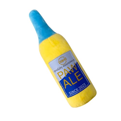 Nudorpn Hund Quietschspielzeug | Weinflaschenform Spiel,Plüschspielzeug Zum - Für Welpen Training Apportieren Zahnung Geistige Anregung Nudorpn Hund Quietschspielzeug | Weinflaschenform Spiel,Plüschspielzeug Zum - Für Welpen Training Apportieren Zahnung Geistige Anregung von Nudorpn