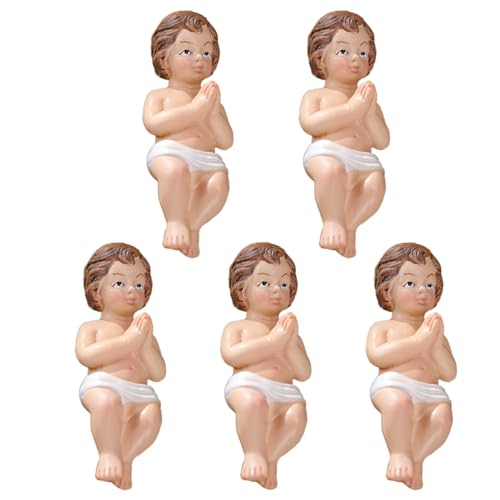 Nudorpn Jesuskind in der Krippe Statue,Jesuskind in der Krippe Figur | Heilige Szene-Statue aus Kunstharz - Baby Jesus Christus in Figuren für Weihnachten Innendekoration Nudorpn Jesuskind in der Krippe Statue,Jesuskind in der Krippe Figur | Heilige Szene-Statue aus Kunstharz - Baby Jesus Christus in Figuren für Weihnachten Innendekoration von Nudorpn