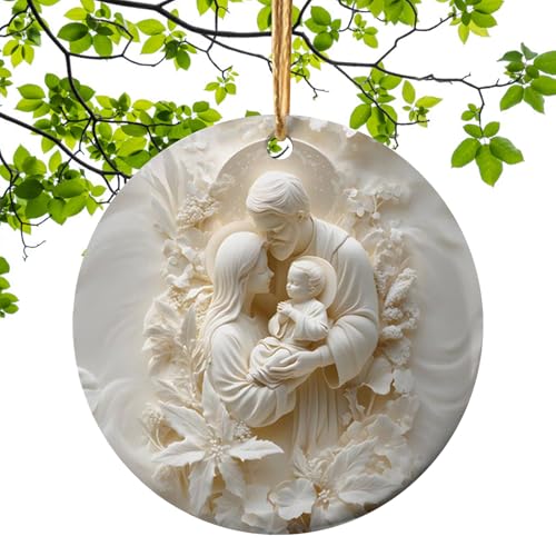 Nudorpn Katholische Ornamente für Weihnachtsbaum mit 3D-Effekt, Ornamente für Weihnachtsbaum aus Acryl | Dekoration Party für Wohnzimmer Schlafzimmer Klassenzimmer Schule Wohnung kleine Räume Nudorpn Katholische Ornamente für Weihnachtsbaum mit 3D-Effekt, Ornamente für Weihnachtsbaum aus Acryl | Dekoration Party für Wohnzimmer Schlafzimmer Klassenzimmer Schule Wohnung kleine Räume von Nudorpn