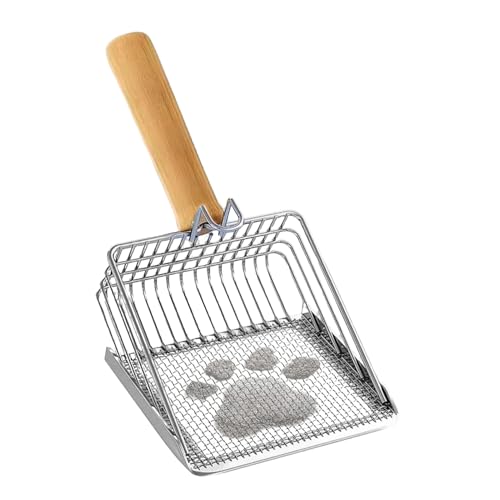 Nudorpn Katzentoilettschaufel – Ergonomische Kotschaufel für Kätzchen – robust für Katzenkot – einfaches Reinigen des Hauses im Innenbereich von Nudorpn