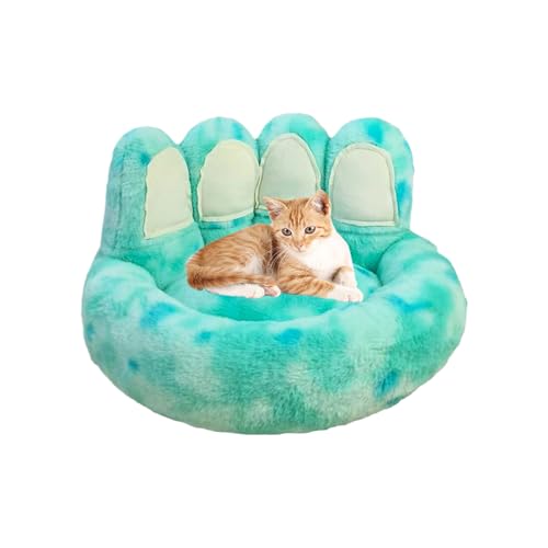 Nudorpn Kleines Hundebett, Beruhigendes Weiches Katzenbett Mit Rutschfester Unterseite, Weicher Schlafplatz Sofa Für Innen Außen Käfig Wohnzimmer Terrasse von Nudorpn