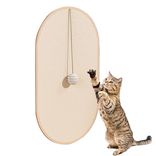 Nudorpn Kratzmatte für Katzen, vertikale Wand-Kratzmatte aus Sisal für Katzen, kompaktes Kratzbrett für Sofa und Wand – platzsparend von Nudorpn