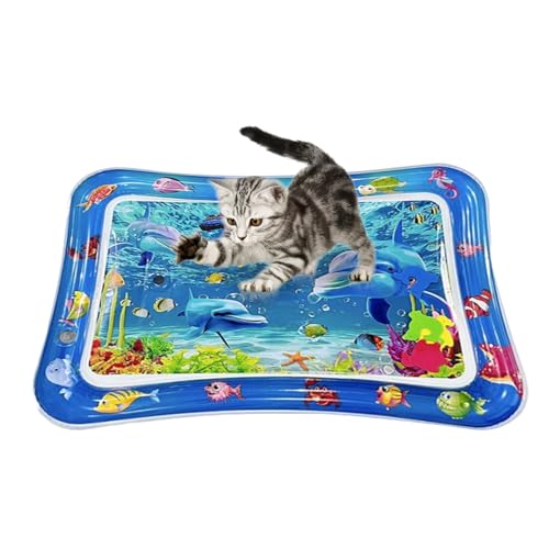 Nudorpn Kühlende Wassermatte für Katzen und Kätzchen, sensorische Spielmatte, kratzfest, mit Luftpumpe, kühlendes Sommerspielzeug für Tiere, drinnen und im Pool Nudorpn Kühlende Wassermatte für Katzen und Kätzchen, sensorische Spielmatte, kratzfest, mit Luftpumpe, kühlendes Sommerspielzeug für Tiere, drinnen und im Pool von Nudorpn
