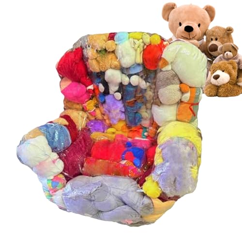 Nudorpn Kuscheltier Aufbewahrungs Sitzsack, 2-in-1 Haushalt Plüsch Spielzeug Aufbewahrung Sitz, Wasserdichter Stofftier Sitzsack Für Innenräume Wohnung Schlafzimmer Kinderzimmer Spielzimmer von Nudorpn