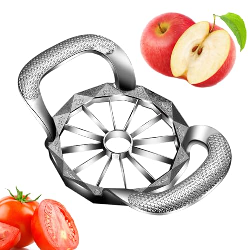 Nudorpn Obstschneider, Erdbeerschneider, Kartoffelschneidegerät zu Hause | 2-in-1 Gemüse und Obst oder Schneidewerkzeug für 8/12 gerade Teile, Zubereitung von Lebensmitteln für die von Nudorpn