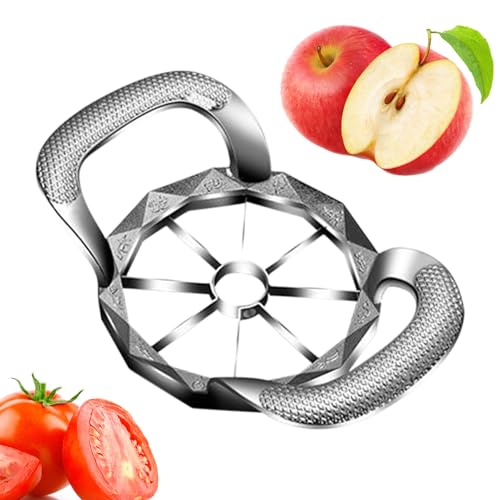 Nudorpn Obstschneider, Obstschneider, Kartoffelschneidegerät für zu Hause, 2-in-1 und Obst oder Schneidwerkzeug für 8/12 gerade Teile, Lebensmittelzubereitung von Nudorpn