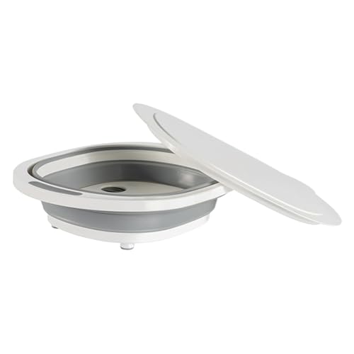 Nudorpn Schneidebrett, faltbar, Hackbrett, multifunktional, 9 l, mit Deckel und Drainage für Obst, Reis, Spüle, Camping Nudorpn Schneidebrett, faltbar, Hackbrett, multifunktional, 9 l, mit Deckel und Drainage für Obst, Reis, Spüle, Camping von Nudorpn