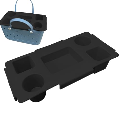 Nudorpn Tablett für Getränkehalter | Multifunktionale Aufbewahrungsbox wasserdicht – stabile multifunktionale Halterung für die Organisation im Freien, Camping, , Picknick, Reisen, Männer und Nudorpn Tablett für Getränkehalter | Multifunktionale Aufbewahrungsbox wasserdicht – stabile multifunktionale Halterung für die Organisation im Freien, Camping, , Picknick, Reisen, Männer und von Nudorpn