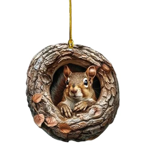 Nudorpn Tier-Weihnachtsanhänger, Tierschmuck für Weihnachtsbaum – 2D-Ornament aus Acryl mit Tiermotiv, saisonale Dekoration für Tierliebhaber, Tierschmuck für Zuhause, Nudorpn Tier-Weihnachtsanhänger, Tierschmuck für Weihnachtsbaum – 2D-Ornament aus Acryl mit Tiermotiv, saisonale Dekoration für Tierliebhaber, Tierschmuck für Zuhause, von Nudorpn