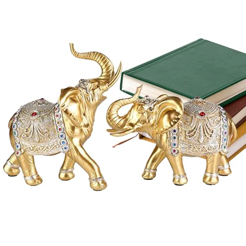 Nudorpn Tierstatuen, Statuen für die Innendekoration – Elefanten-Skulptur zu Hause, Dekoration, kreative Ornamente mit Glückssymbolismus, Keepsake Housemands für Büro Nudorpn Tierstatuen, Statuen für die Innendekoration – Elefanten-Skulptur zu Hause, Dekoration, kreative Ornamente mit Glückssymbolismus, Keepsake Housemands für Büro von Nudorpn