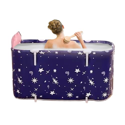 Nudorpn Tragbare Badewanne,Faltbare Badezuber - Rechteckige Duschtasse Badeeimer für Täglichen Gebrauch Reise Haushalt Kinder Badezimmer Outdoor Erwachsene Camping von Nudorpn