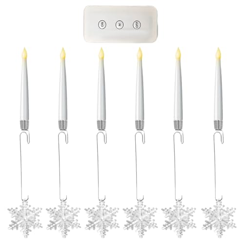 Nudorpn Weihnachtsbaumkerzen – dekorative Lichter ohne Flamme für elektrische Kerzen | Weihnachtsdekoration, 6 Stück, Stimmungsbeleuchtung für Innen Außen Fenster Kamin Nudorpn Weihnachtsbaumkerzen – dekorative Lichter ohne Flamme für elektrische Kerzen | Weihnachtsdekoration, 6 Stück, Stimmungsbeleuchtung für Innen Außen Fenster Kamin von Nudorpn