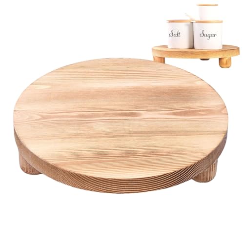 Riser aus Holz, Ständer für Badezimmer, dekorativer Seifenhalter aus Bauernholz, Holztablett für den Innenbereich von Nudorpn
