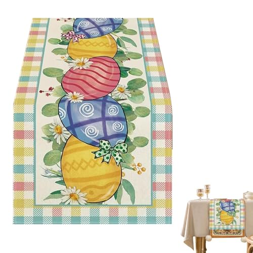 Tischläufer-Osterthema, Tischläufer, Tischläufer, niedlicher Leinenstoff, Partyzubehör, 72 x 13 Zoll für die Tischläufer-Osterthema, Tischläufer, Tischläufer, niedlicher Leinenstoff, Partyzubehör, 72 x 13 Zoll für die von Nudorpn