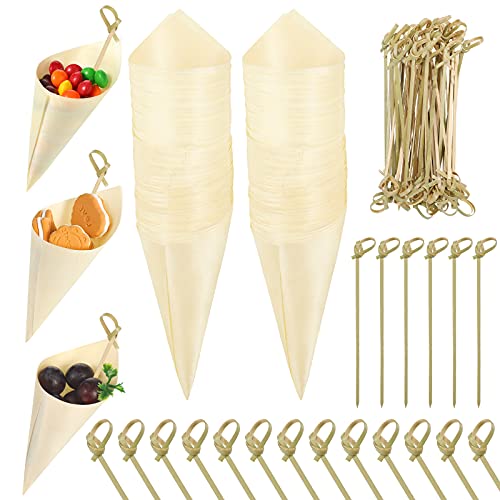 Nuenen 100 Stück Lebensmittel Kegel 5 Zoll Holz Verkostung Kegel mit 100 Bambus Cocktail Picks Einweg Holz Spitztüte Vorspeise Finger Lebensmittel Eiscreme Halter für Lebensmittel Partys Büfett Nuenen 100 Stück Lebensmittel Kegel 5 Zoll Holz Verkostung Kegel mit 100 Bambus Cocktail Picks Einweg Holz Spitztüte Vorspeise Finger Lebensmittel Eiscreme Halter für Lebensmittel Partys Büfett von Nuenen