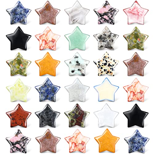 28 Stück Stern Kristalle Stein 0,8 Zoll Edelstein Stern Hexe Heilsteine Mini Tasche Stern Quarz Handfläche Steine Deko für Hexerei Zubehör Bauernhof Meditation Sammlung Energien Ausgleich 28 Stück Stern Kristalle Stein 0,8 Zoll Edelstein Stern Hexe Heilsteine Mini Tasche Stern Quarz Handfläche Steine Deko für Hexerei Zubehör Bauernhof Meditation Sammlung Energien Ausgleich von Nuenen