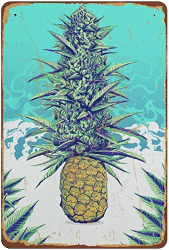 Ananas-Express-Posterdruck, Action-Komödie, Filmdruck, Wandkunst, Dekoration, Retro-Blech-Metallschild, Vintage-Schild, Retro-Aluminium-Geschenk, Vintage-Hängeschild, Tür, antiker Bauernhof, 14 x 20 von Nufar