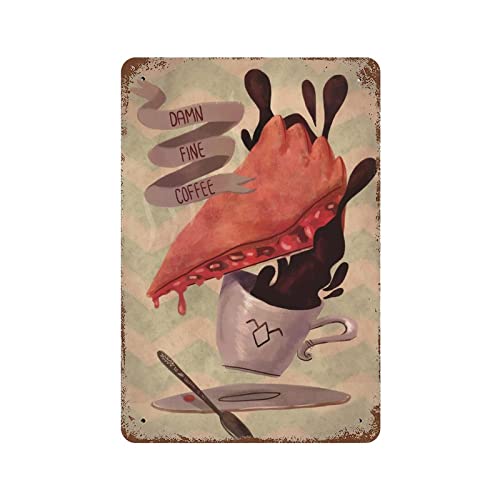 Damn Fine Coffee Art Coffee Bar Schild Metallschilder Vintage Küchenschilder Wanddekoration Lustige Poster Blechschilder Heimschild Wanddekoration Retro Küche Dekorationen Wandkunst Kleine Damn Fine Coffee Art Coffee Bar Schild Metallschilder Vintage Küchenschilder Wanddekoration Lustige Poster Blechschilder Heimschild Wanddekoration Retro Küche Dekorationen Wandkunst Kleine von Nufar