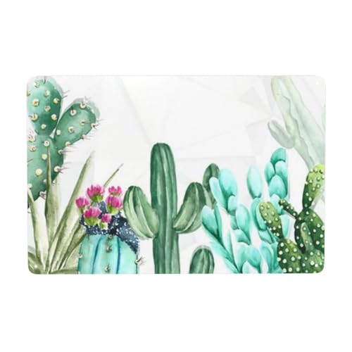 Elegantes Metall-Blechschild im Kaktus-Stil für stilvolle Wanddekoration im Schlafzimmer, Badezimmer, Wohnzimmer, Esszimmer und mehr, 14 x 20 cm Elegantes Metall-Blechschild im Kaktus-Stil für stilvolle Wanddekoration im Schlafzimmer, Badezimmer, Wohnzimmer, Esszimmer und mehr, 14 x 20 cm von Nufar