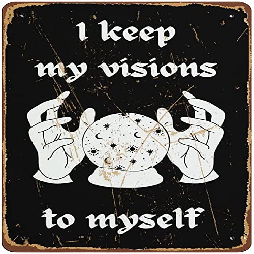 I Keep My Visions To Myself Stevie Nicks Fan Kunstdruck Stevie Nicks Druck, Stevie Nicks Dreams Stevie Nicks Poster, Geschenk für ein weißes Blechschild, Bar, Pub, Retro-Wanddekoration, 30,5 x 30,5 cm von Nufar
