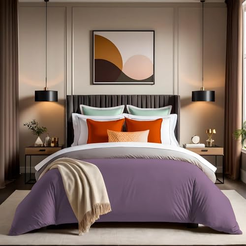 Elegant Dusty Rose Ranforce Single Quilt Cover, 135 x 200 cm | 100% Cotton, 145 Thread Count, Button Closure | Machine Washable at 30°C, Soft & Cozy, Twin von Nuit Des Rêves