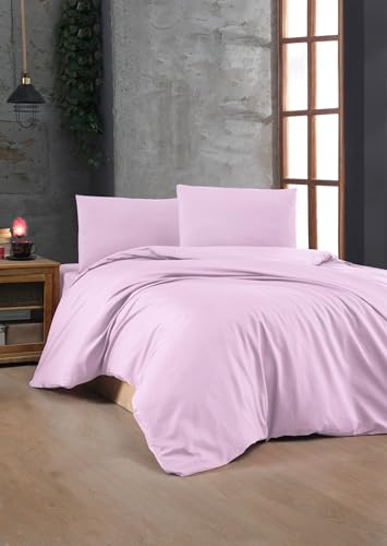 Nuit Des Rêves 100% Cotton Ranforce Single Quilt Cover Set, Lilac, 135 x 200 cm | Soft & Breathable, Includes 1 Pillowcase 80 x 80 cm | Perfect for Cozy Bedrooms Nuit Des Rêves 100% Cotton Ranforce Single Quilt Cover Set, Lilac, 135 x 200 cm | Soft & Breathable, Includes 1 Pillowcase 80 x 80 cm | Perfect for Cozy Bedrooms von Nuit Des Rêves