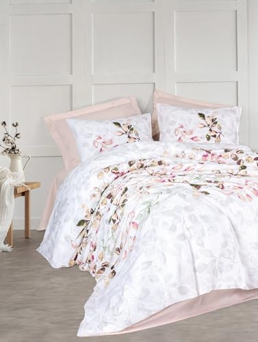 Nuit Des Rêves Beige Ranforce Single Quilt Cover Set, 135 x 200 cm Duvet & 80 x 80 cm Pillowcase | 100% Cotton, Pigment Printed, Machine Washable, Elegant Design, Twin Nuit Des Rêves Beige Ranforce Single Quilt Cover Set, 135 x 200 cm Duvet & 80 x 80 cm Pillowcase | 100% Cotton, Pigment Printed, Machine Washable, Elegant Design, Twin von Nuit Des Rêves