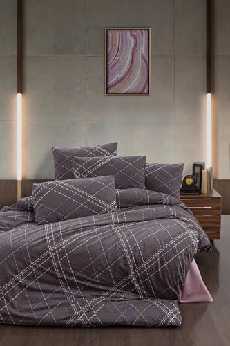 Nuit Des Rêves Ranforce King Quilt Cover Set, 200 x 220 cm, 100% Cotton, 145 Thread Count, Machine Washable, Plum/Red/Pink/Green, Includes 2 Pillowcases, Elegant Design Nuit Des Rêves Ranforce King Quilt Cover Set, 200 x 220 cm, 100% Cotton, 145 Thread Count, Machine Washable, Plum/Red/Pink/Green, Includes 2 Pillowcases, Elegant Design von Nuit Des Rêves