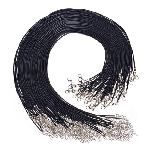 Nujvnuj 40 Stück Kordeln für Halsketten Schnur für Halsketten zum Basteln von Schmuck und Hinzufügen von Anhängern 2 mm Nujvnuj 40 Stück Kordeln für Halsketten Schnur für Halsketten zum Basteln von Schmuck und Hinzufügen von Anhängern 2 mm von Nujvnuj