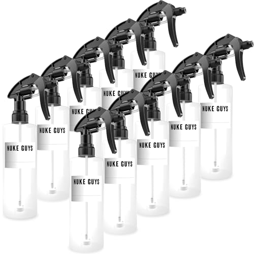 Nuke Guys 10x Sprühflasche 500ml zum Befüllen mit hochwertigem Canyon Sprühkopf | Leere Zerstäuber Sprühflaschen geeignet für Wasser - Reinigungsmittel - Desinfektionsmittel - Putzmittel von Nuke Guys