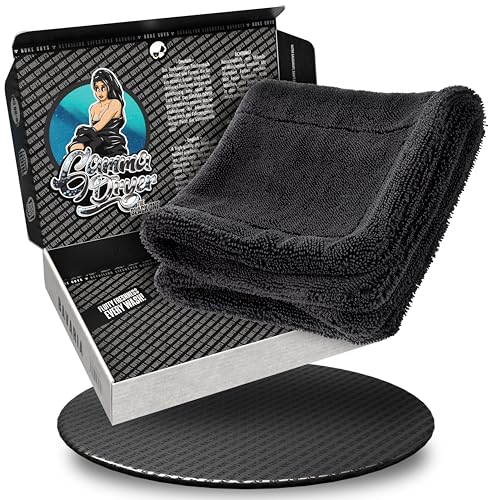 Nuke Guys Auto Trockentuch extrem saugstark & lackschonend | Gamma Dryer S 40x40cm Schwarz | 1400 GSM Mikrofaser Tuch zum effizienten Trocknen nach der Autowäsche | Mikrofasertuch Nuke Guys Auto Trockentuch extrem saugstark & lackschonend | Gamma Dryer S 40x40cm Schwarz | 1400 GSM Mikrofaser Tuch zum effizienten Trocknen nach der Autowäsche | Mikrofasertuch von Nuke Guys