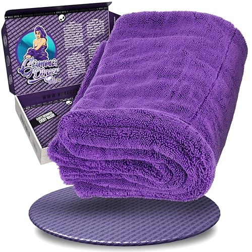Nuke Guys Auto Trockentuch extrem saugstark & lackschonend | Gamma Dryer XXL 50x80cm Lila | 1400 GSM Mikrofaser Tuch zum effizienten Trocknen nach der Autowäsche | Mikrofasertuch Nuke Guys Auto Trockentuch extrem saugstark & lackschonend | Gamma Dryer XXL 50x80cm Lila | 1400 GSM Mikrofaser Tuch zum effizienten Trocknen nach der Autowäsche | Mikrofasertuch von Nuke Guys