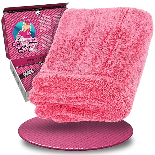 Nuke Guys Auto Trockentuch extrem saugstark & lackschonend | Gamma Dryer XXL 50x80cm Pink | 1400 GSM Mikrofaser Tuch zum effizienten Trocknen nach der Autowäsche | Mikrofasertuch Nuke Guys Auto Trockentuch extrem saugstark & lackschonend | Gamma Dryer XXL 50x80cm Pink | 1400 GSM Mikrofaser Tuch zum effizienten Trocknen nach der Autowäsche | Mikrofasertuch von Nuke Guys
