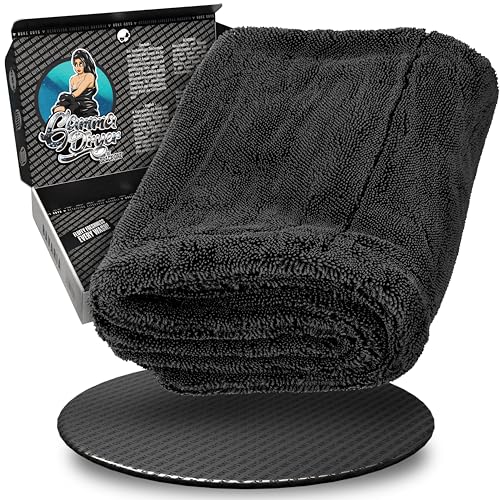 Nuke Guys Auto Trockentuch extrem saugstark & lackschonend | Gamma Dryer XXL 50x80cm Schwarz | 1400 GSM Mikrofaser Tuch zum effizienten Trocknen nach der Autowäsche | Mikrofasertuch Nuke Guys Auto Trockentuch extrem saugstark & lackschonend | Gamma Dryer XXL 50x80cm Schwarz | 1400 GSM Mikrofaser Tuch zum effizienten Trocknen nach der Autowäsche | Mikrofasertuch von Nuke Guys