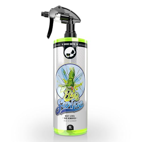 Nuke Guys Bug Swipe, Auto Insektenentferner, 1L Sprühflasche, optimal auch für Motorrad Reinigung, für hartnäckige Verschmutzungen wie Insektenreste, Käfer, Vogelkot, Spray direkt anwendbar von Nuke Guys