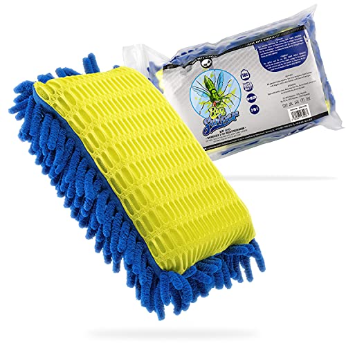Nuke Guys - Bug Swiper - 2 in 1 Insektenschwamm Wasch Pad - Waschschwamm für eine professionelle Autowäsche - Premium Microfaser für die Autopflege von Nuke Guys