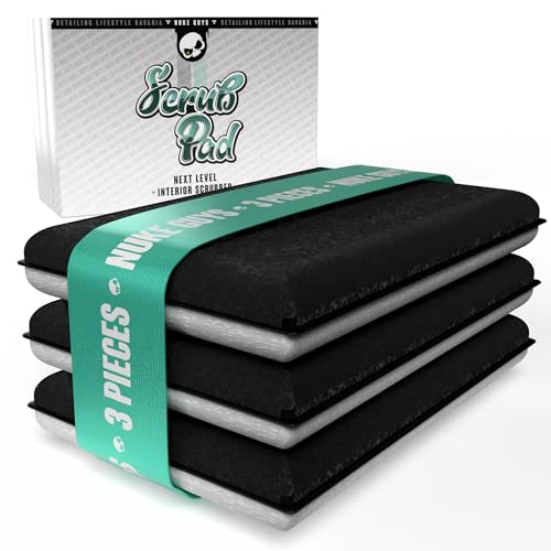 Nuke Guys Interior Scrub Pad 3X | Auto Innenreiniger Pad für einen porentief reinen Innenraum | Innovative Nylonfasern entfernen hartnäckigen Schmutz aus Kunststoff Leder Polster von Nuke Guys