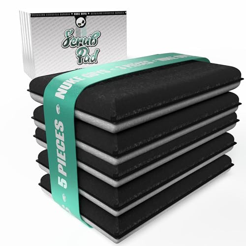 Nuke Guys Interior Scrub Pad 5X | Auto Innenreiniger Pad für einen porentief reinen Innenraum | Innovative Nylonfasern entfernen hartnäckigen Schmutz aus Kunststoff Leder Polster von Nuke Guys