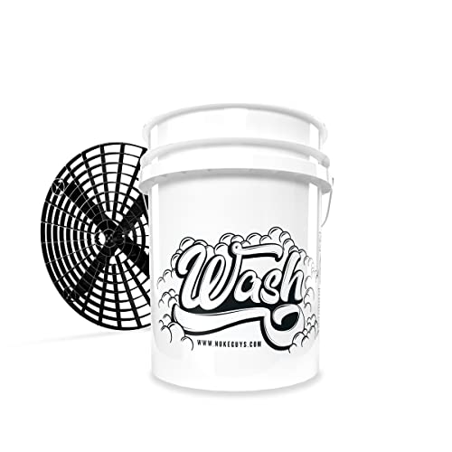 Nuke Guys US 5 GALLONEN Wascheimer für Autoshampoo - 3 Eimer Waschmethode - schonende Fahrzeugpflege - für die sanfte Handwäsche, schont den Lack + Schmutzsieb Nuke Guys US 5 GALLONEN Wascheimer für Autoshampoo - 3 Eimer Waschmethode - schonende Fahrzeugpflege - für die sanfte Handwäsche, schont den Lack + Schmutzsieb von Nuke Guys
