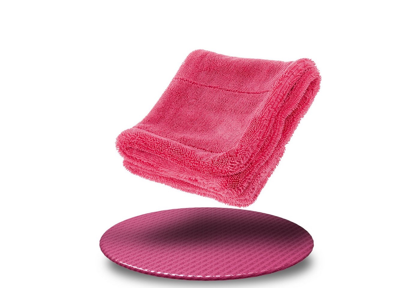 Nuke Guys Microfaser Auto Trockentuch - Gamma Dryer S bis XXL Mikrofasertuch (Microfaser, 40x40 cm, 1-tlg., Gamma Dryer XXL - Pink - 40x40cm 1400GSM) von Nuke Guys