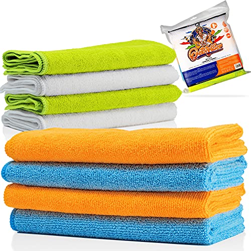 Nuke Guys Auto Mikrofasertücher im 8er Pack | 320 GSM 40x40cm - Premium Autotücher Putztücher Reinigungstücher Nuke Guys Auto Mikrofasertücher im 8er Pack | 320 GSM 40x40cm - Premium Autotücher Putztücher Reinigungstücher von Nuke Guys