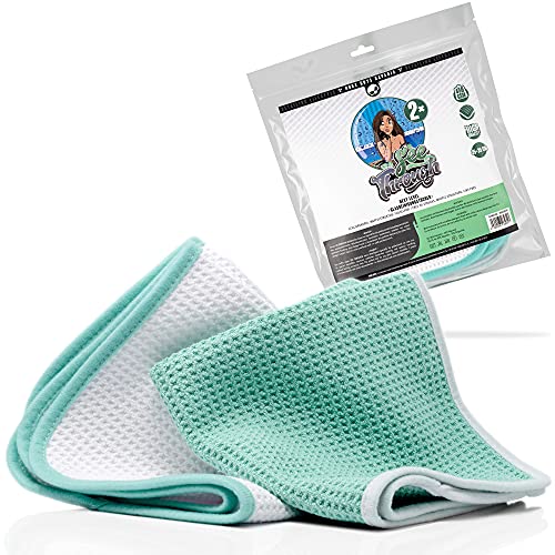 Nuke Guys Auto Glastücher Streifenfrei - See Through Glasreinigungstücher - 2er Pack Mikrofaser Waffeltücher Fenstertücher 35x35cm, 450GSM Nuke Guys Auto Glastücher Streifenfrei - See Through Glasreinigungstücher - 2er Pack Mikrofaser Waffeltücher Fenstertücher 35x35cm, 450GSM von Nuke Guys