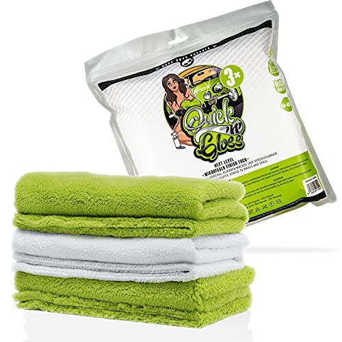 Nuke Guys 3er Pack Auto Mikrofasertücher 40x40cm 500GSM für eine professionelle Autopflege - Premium Microfasertuch für Autowäsche Detailing von Nuke Guys