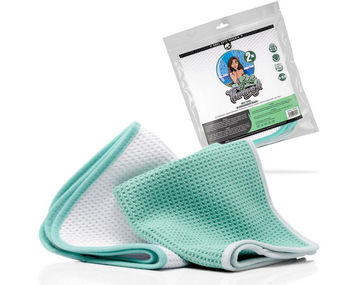 Nuke Guys Putztücher Mikrofaser Waffeltuch - 35x35 cm 2er Pack Mikrofasertuch (Mikrofaser, 35x35 cm, Set, 2-tlg., Mikrofasertücher 35x35, Reinigungstuch - Streifenfrei - Lackschonend - Fensterputztuch) von Nuke Guys