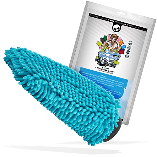 Nuke Guys XL Chenille Waschhandschuh - Auto Wasch Handschuh aus Ultra sanften Mikrofasern - Microfiber Wash Mitt - Für eine fusselfreie und kratzerfreie Autowäsche - Hellblau Nuke Guys XL Chenille Waschhandschuh - Auto Wasch Handschuh aus Ultra sanften Mikrofasern - Microfiber Wash Mitt - Für eine fusselfreie und kratzerfreie Autowäsche - Hellblau von Nuke Guys