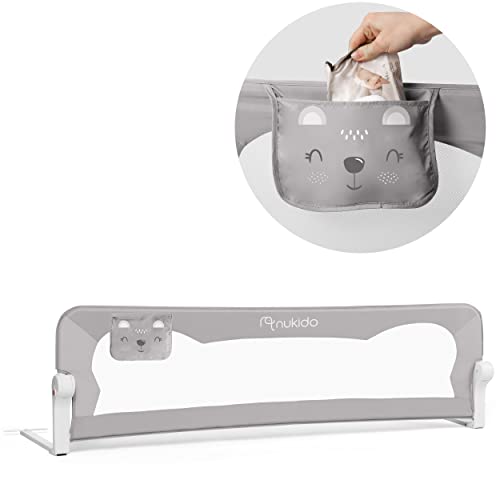 Nukido Sicherheitsbarriere Sicherheitsgitter für Bett Kinderbett Sicherheitsgeländer Schutzgeländer Süßes Design Muster Rahmen Metall Kunststoff 180 x 42 x 35 cm Farbe Grau Nukido Sicherheitsbarriere Sicherheitsgitter für Bett Kinderbett Sicherheitsgeländer Schutzgeländer Süßes Design Muster Rahmen Metall Kunststoff 180 x 42 x 35 cm Farbe Grau von Nukido
